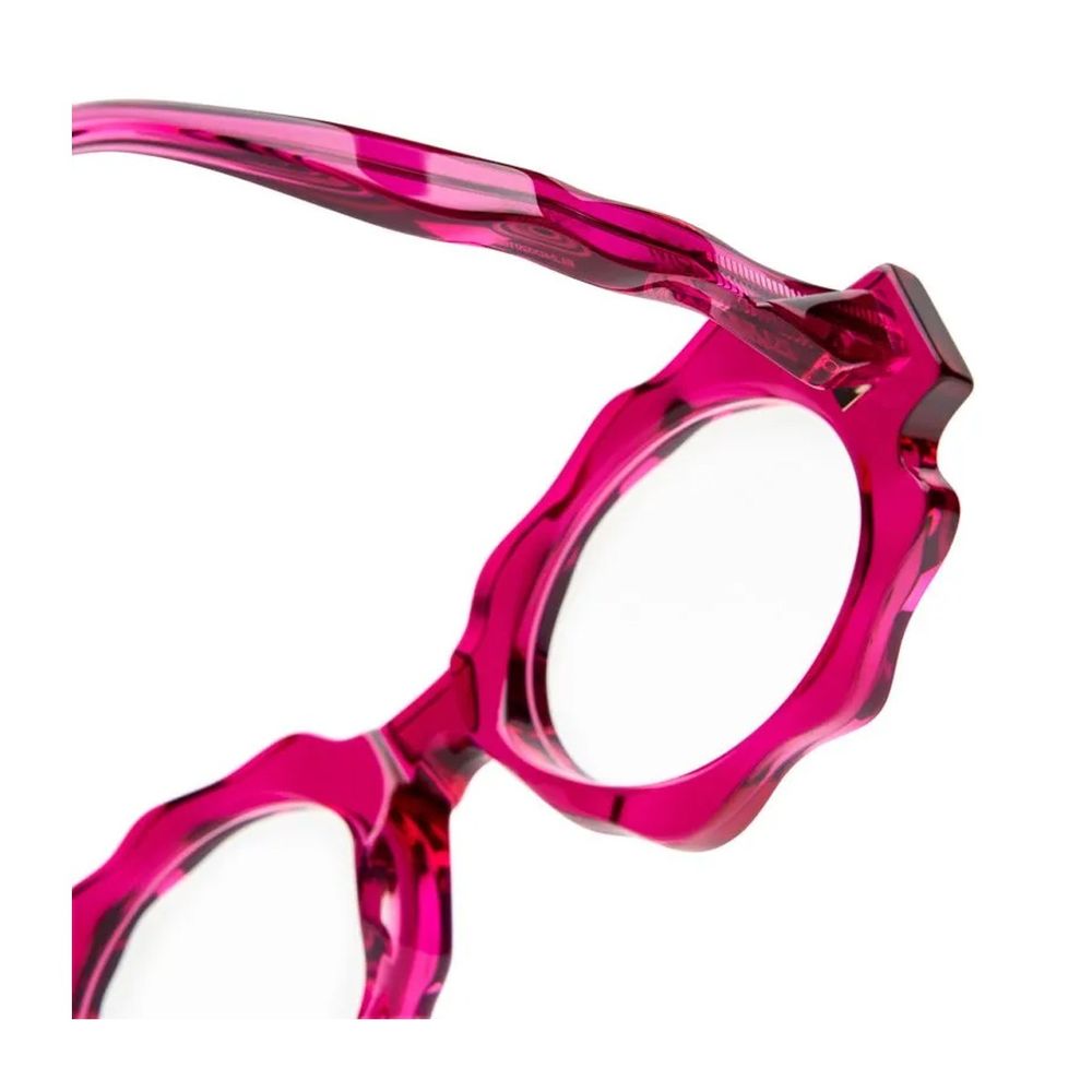 Mask G7 Transparent Fuchsia Acetate Kuboraum Mask G7 Eyewear