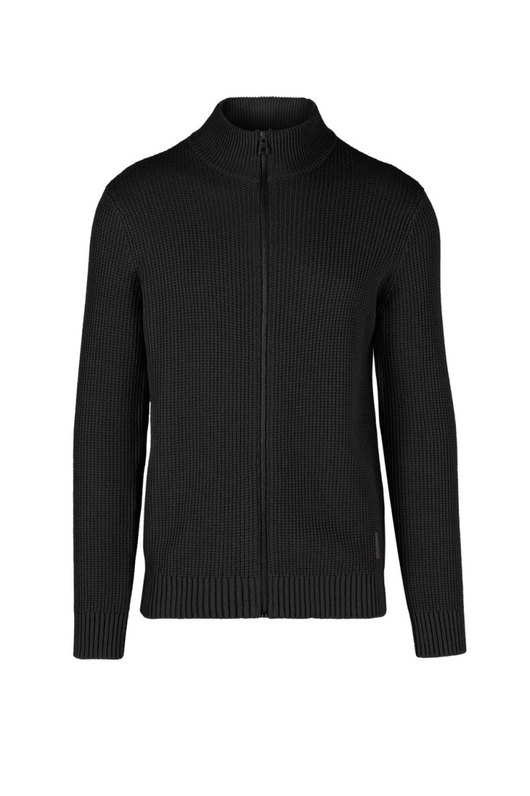 Cropped Black Turtleneck Sweater