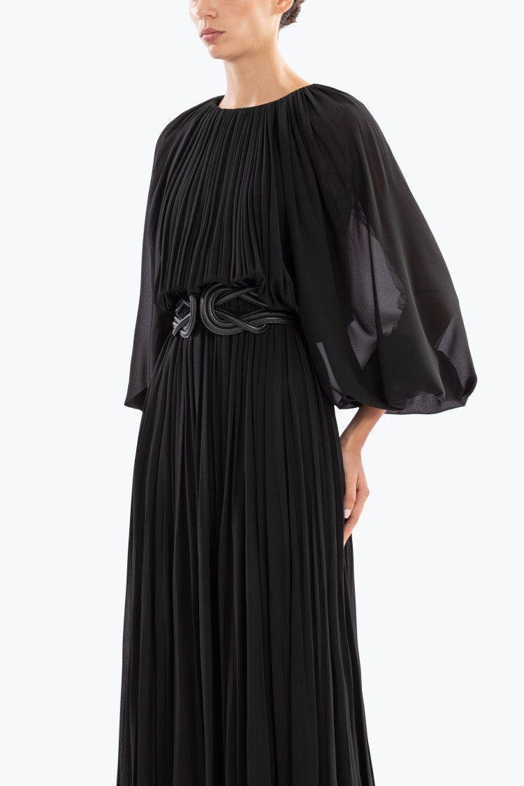 Pleated Long Dress