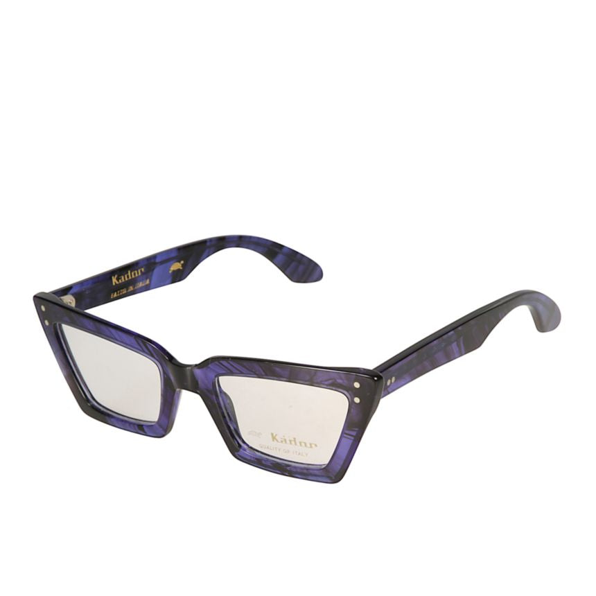 Alexa Angular Rectangular Frame Sunglasses with Marbled Design
