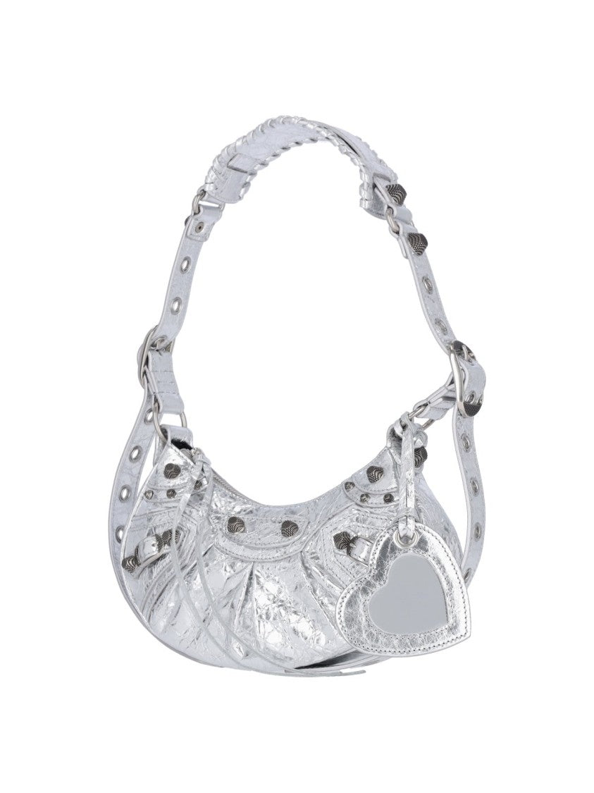Compact Rectangular Shoulder Bag With Smooth Lamb Leather Finish