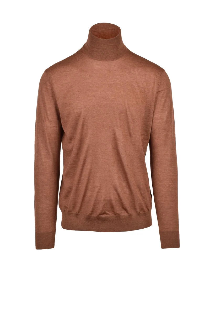 Wool Turtleneck - Brown