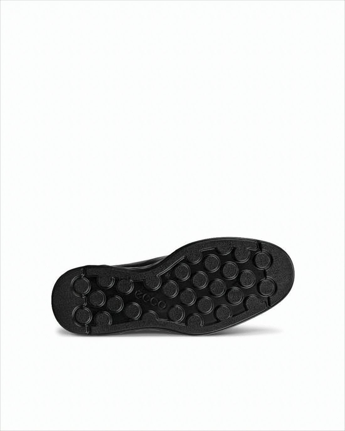 Polished Black Loafers with Elastic Side Panels