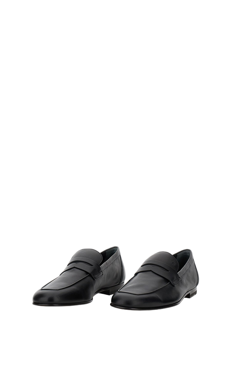 Classic Leather Moccasin With Subtle Monogram Detail