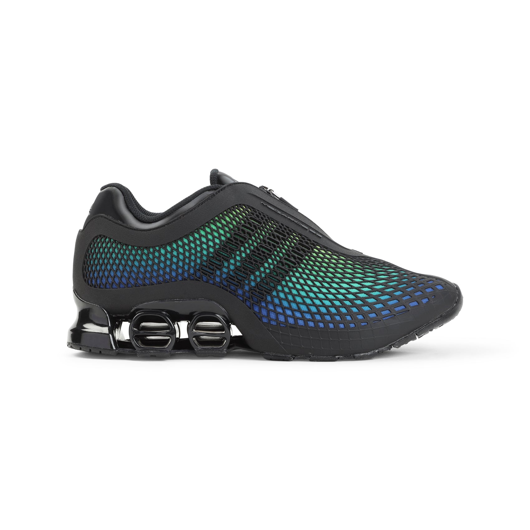 Gradient Mesh Sneakers with Streamlined Zip Closure