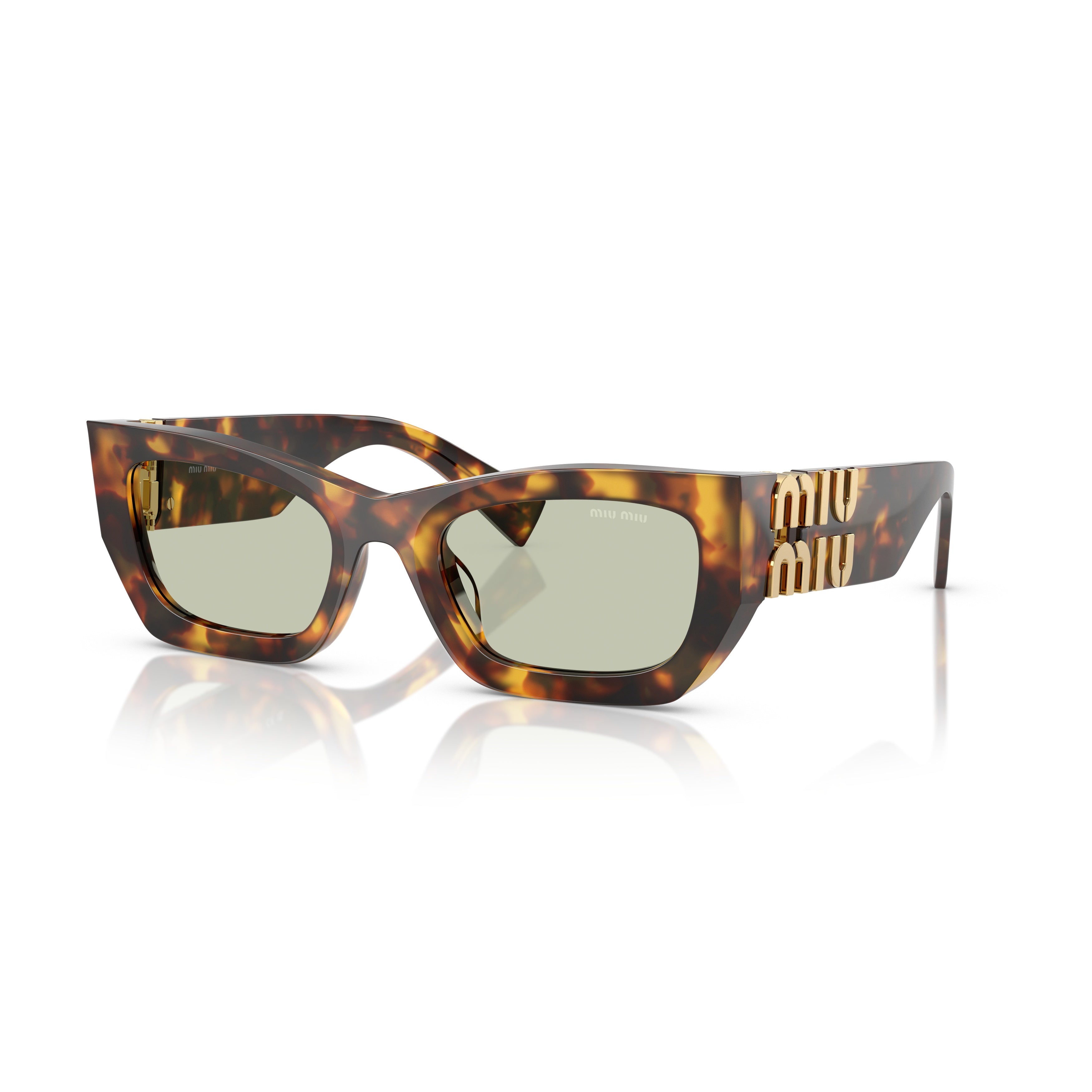 0mu 09ws Angular Tortoiseshell Acetate Sunglasses