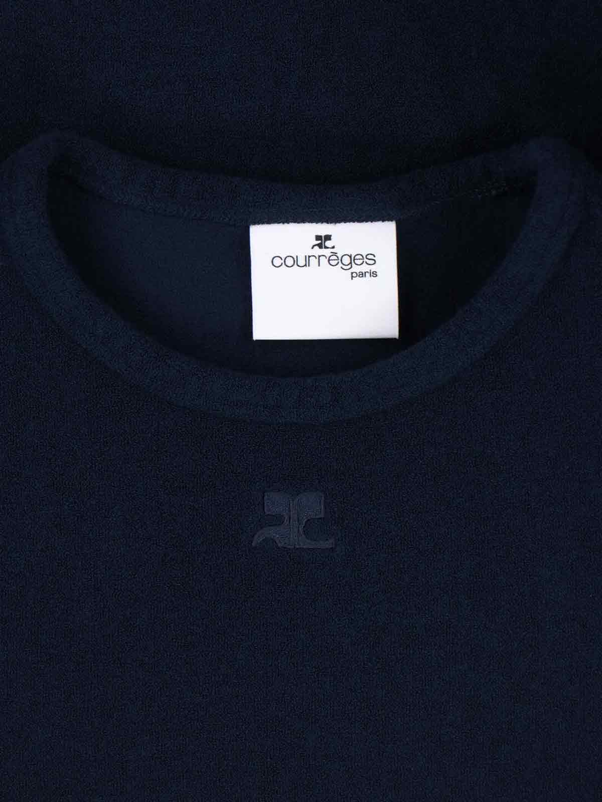 Tone-on-Tone Logo T-Shirt – Navy Blue