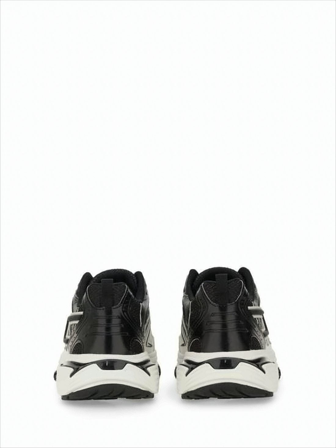 Dynamic Black and White Sneakers