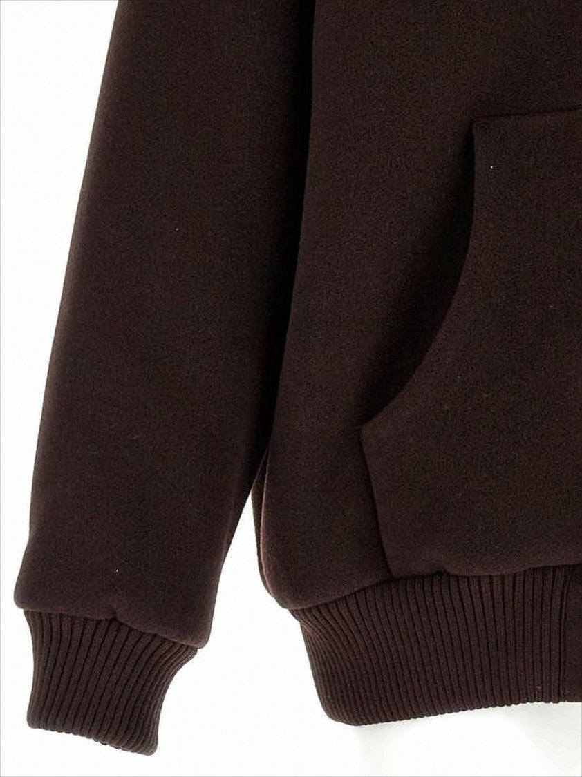 Relaxed Fit Dark Brown Wool Auralee Jacket
