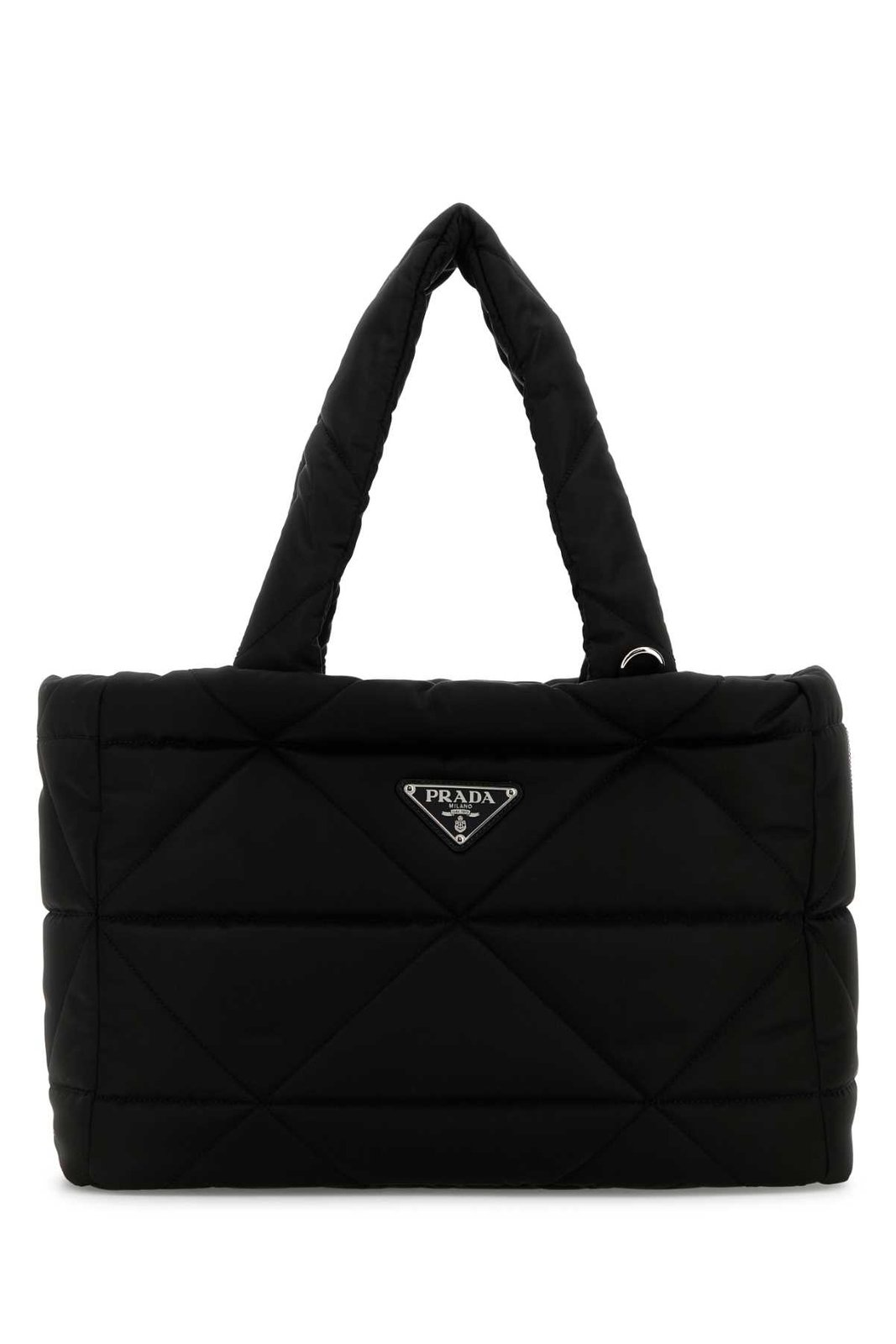 Quilted Black Tote Bag