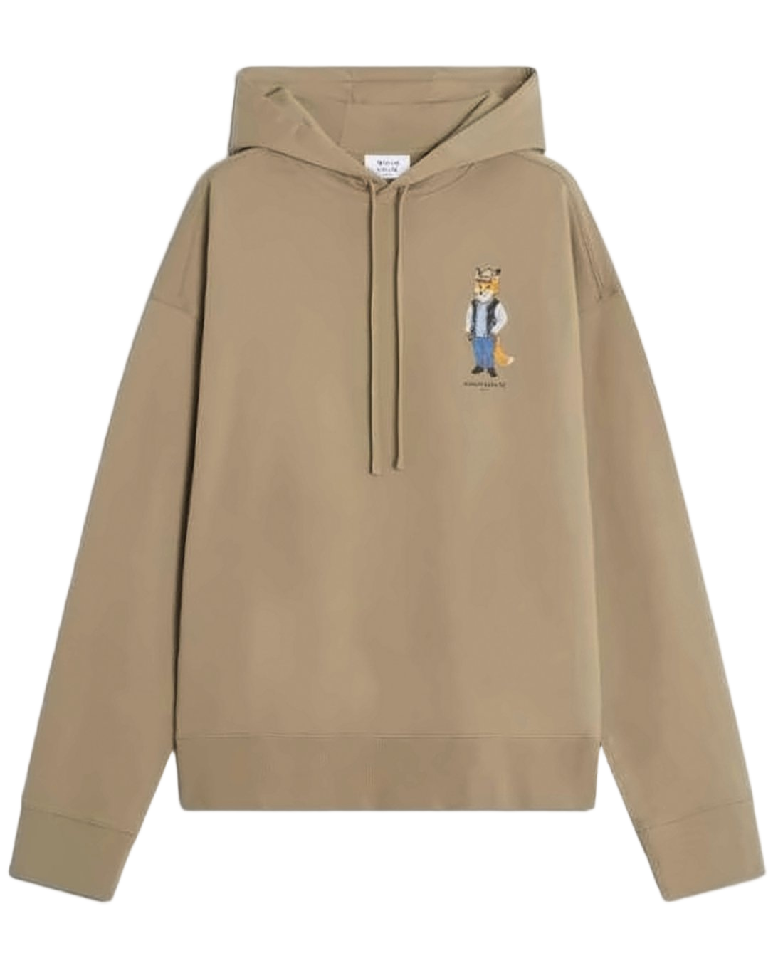 Oversized Hoodie with Playful Fox Graphic