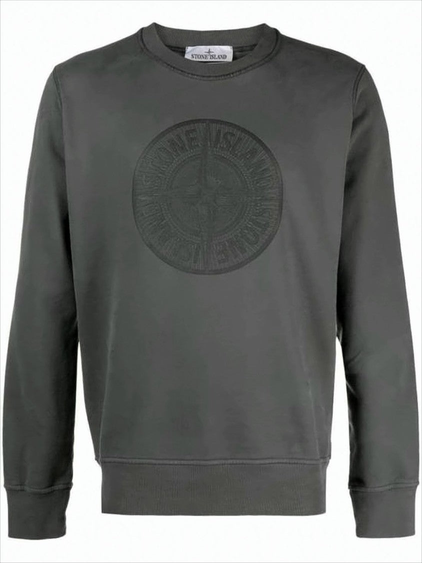 Long-Sleeve Sweatshirt with Embossed Logo