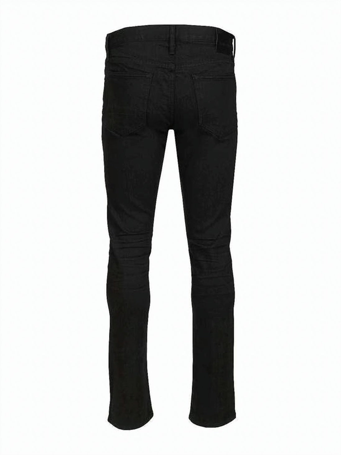 Slim-Fit Black Denim Pants