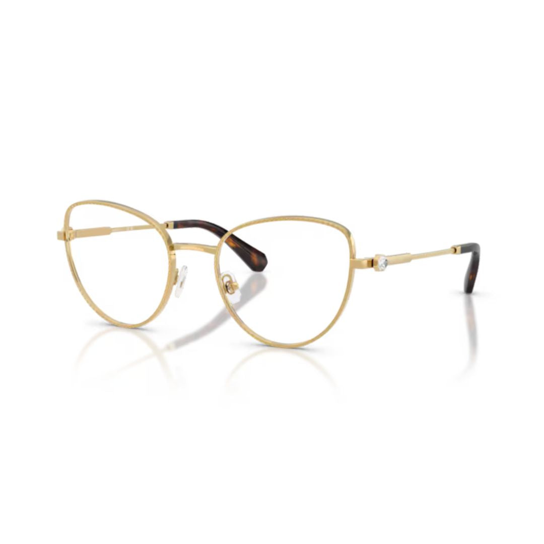 0sk1022 Delicate Gold-toned Cat-eye Eyeglasses