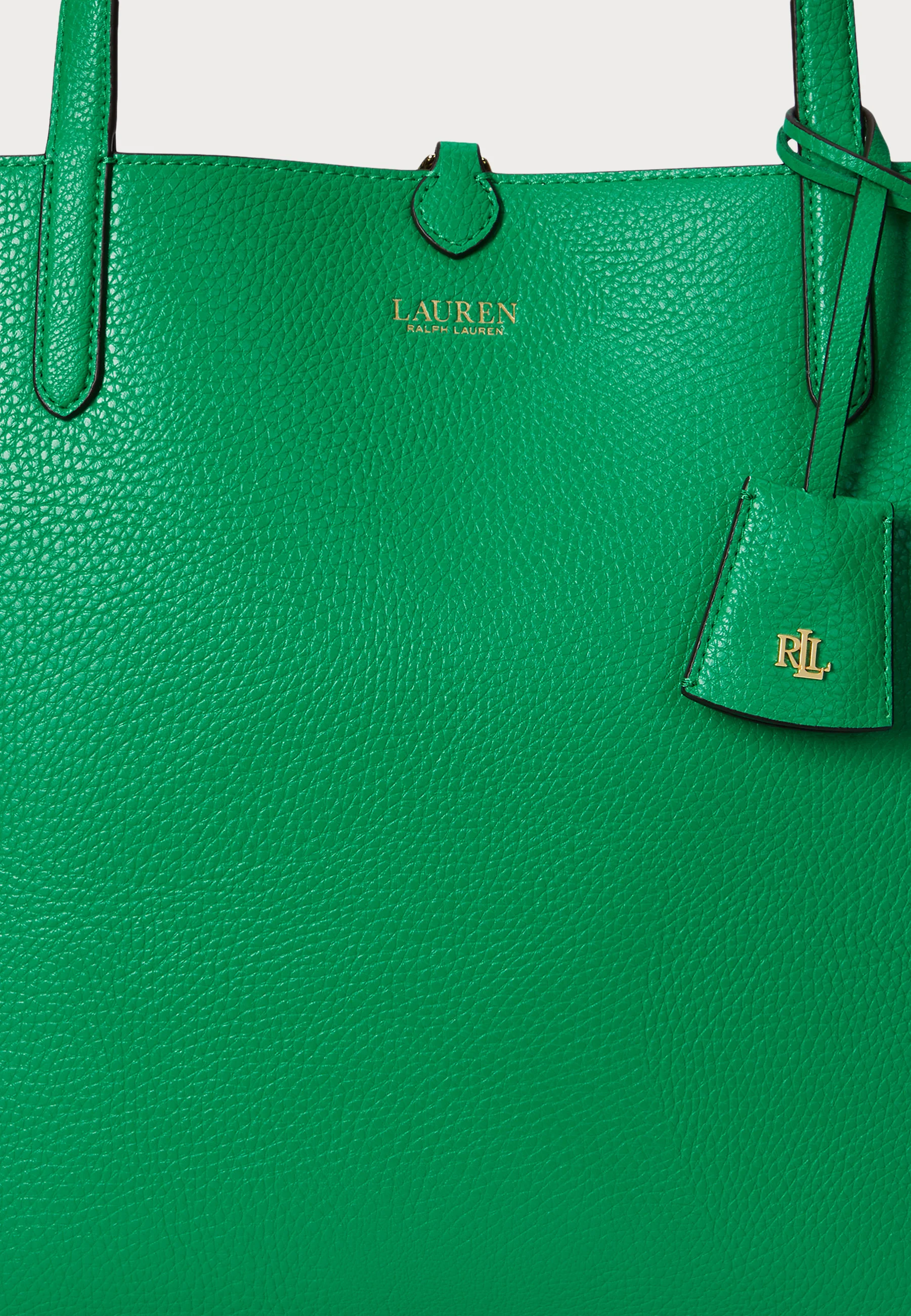 Green Reversible Polyurethane Tote Bag