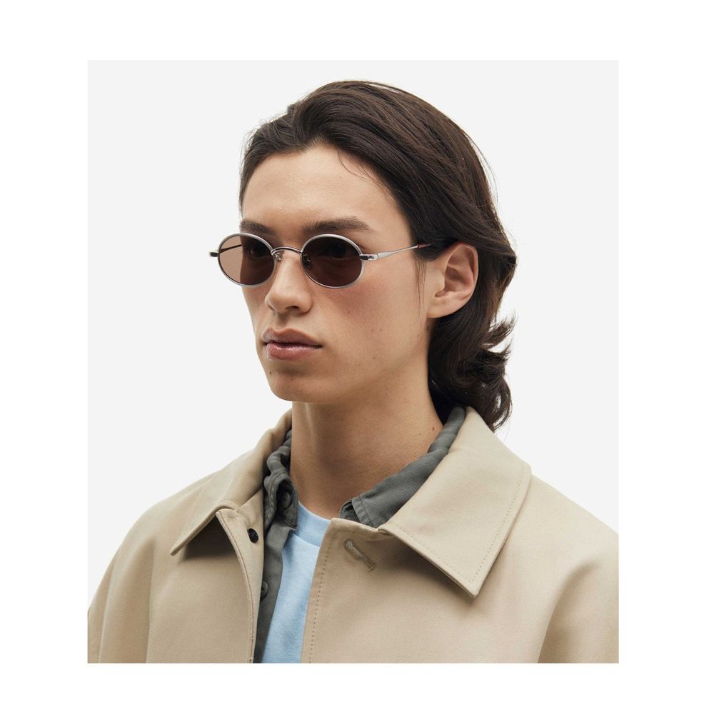 P11 Clcc7 Oval Titanium Sunglasses