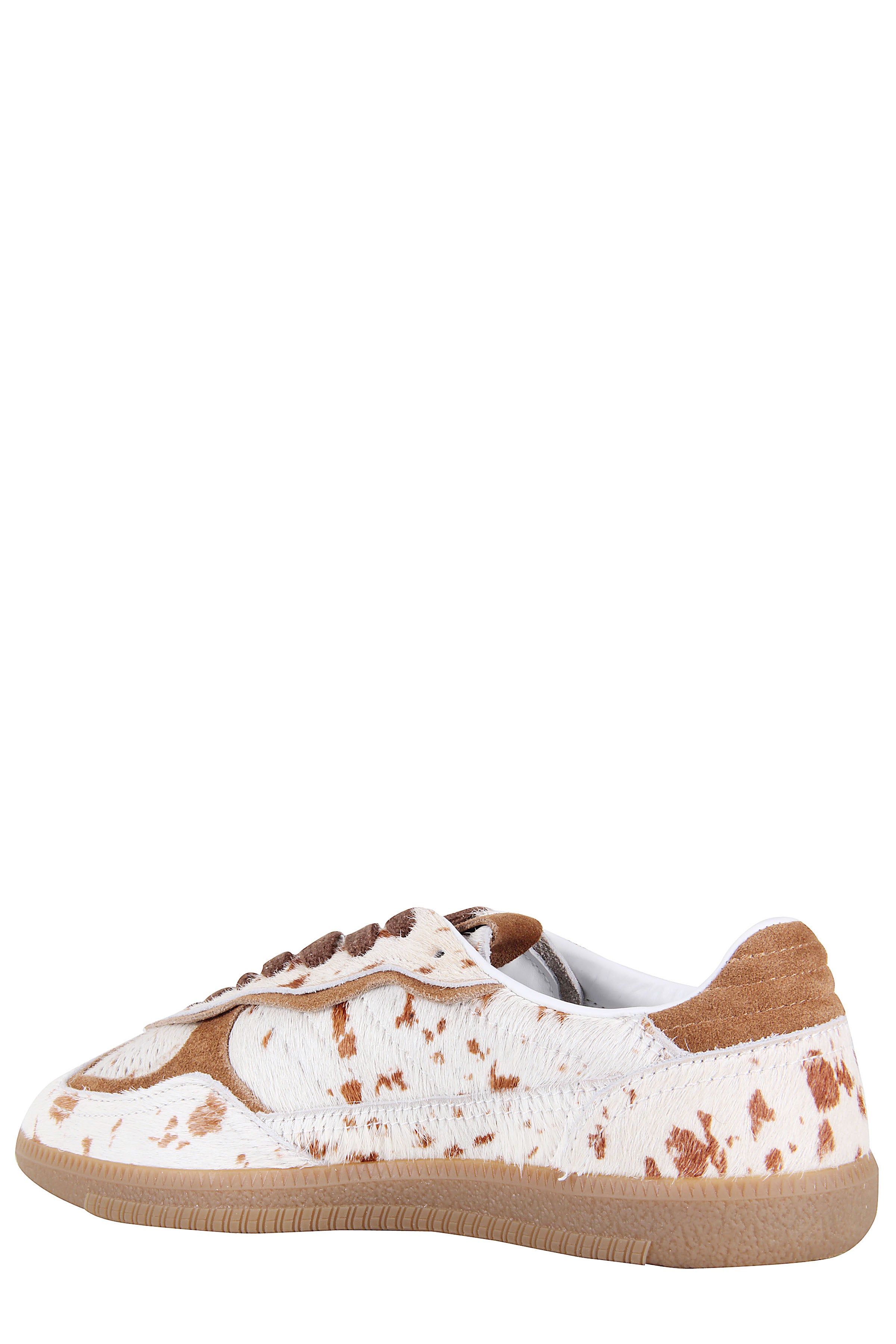 Pony Hair Sneakers With Pointed Almond Toe