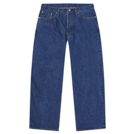 Classic Mid-Rise Straight-Leg Denim Pants