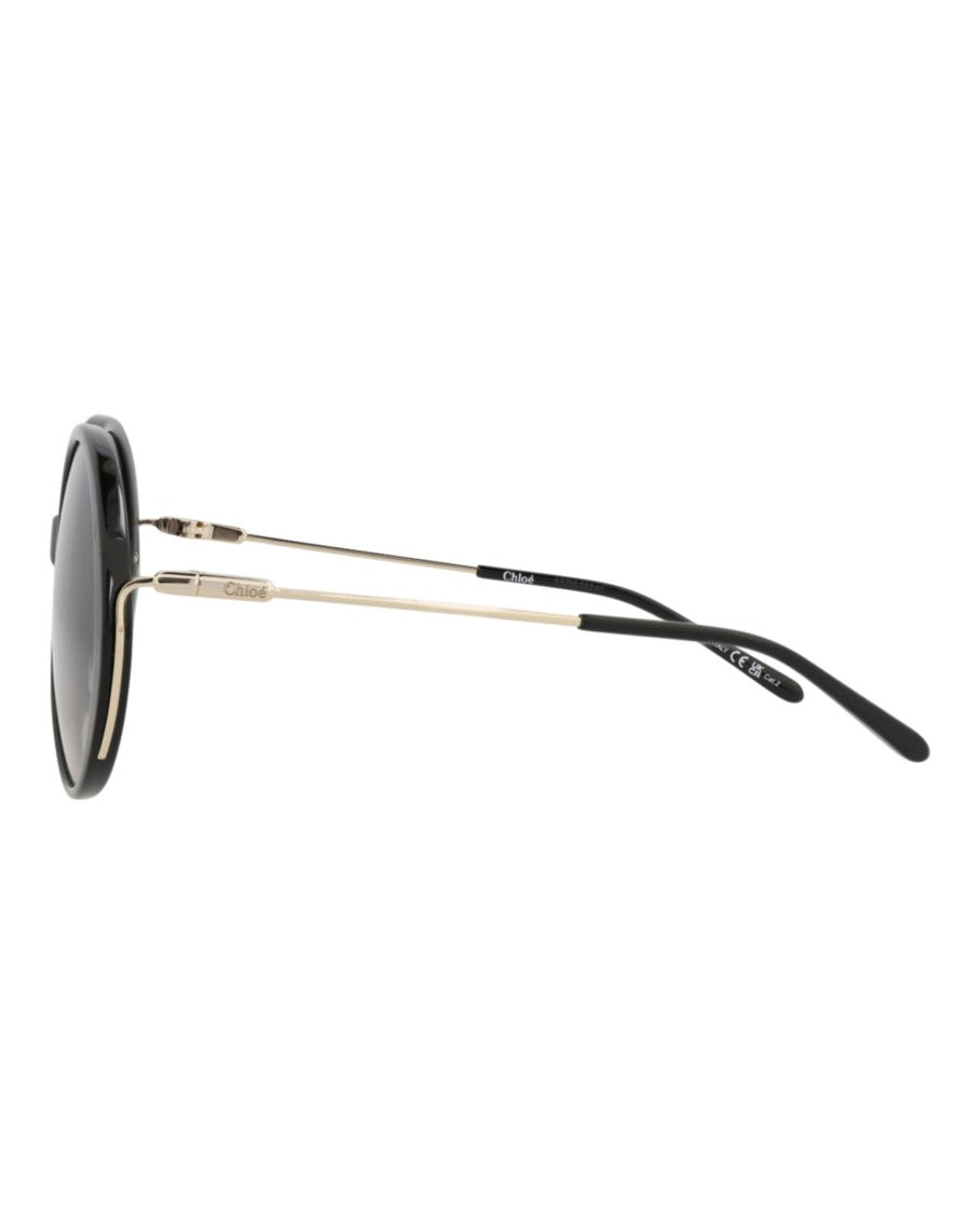 Round-Frame Recycled Acetate Sunglasses
