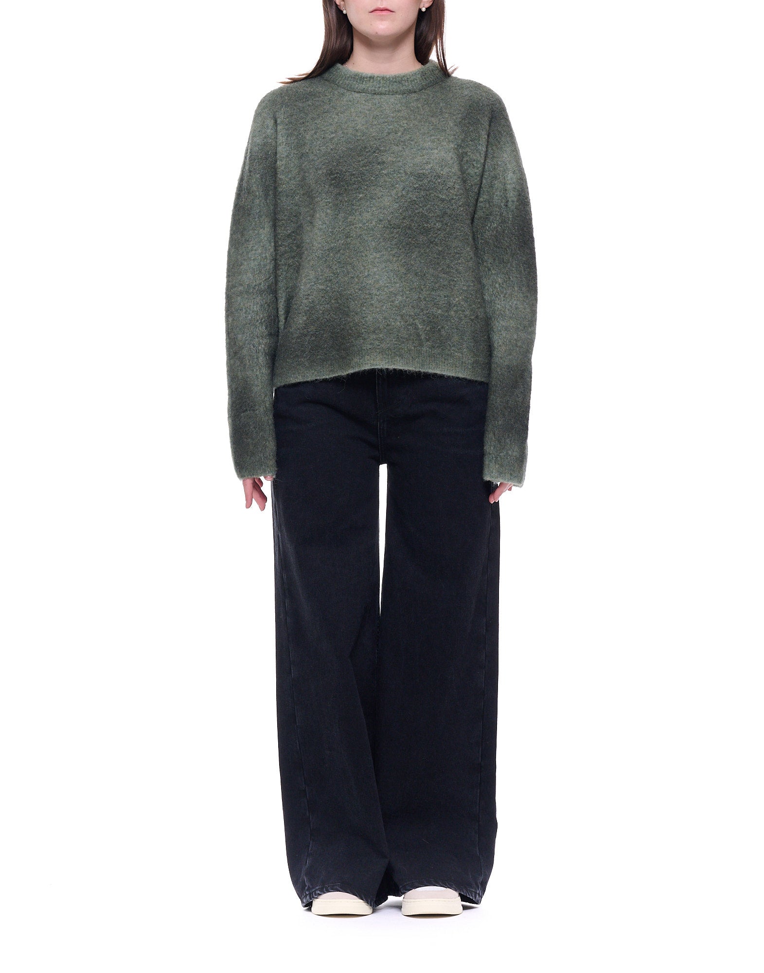 Women’S Alpaca-Blend Crewneck Sweater