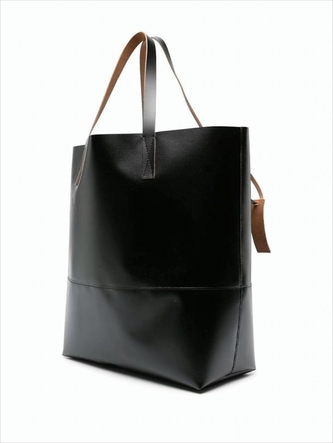 Minimalist Black Polyester Tote Bag