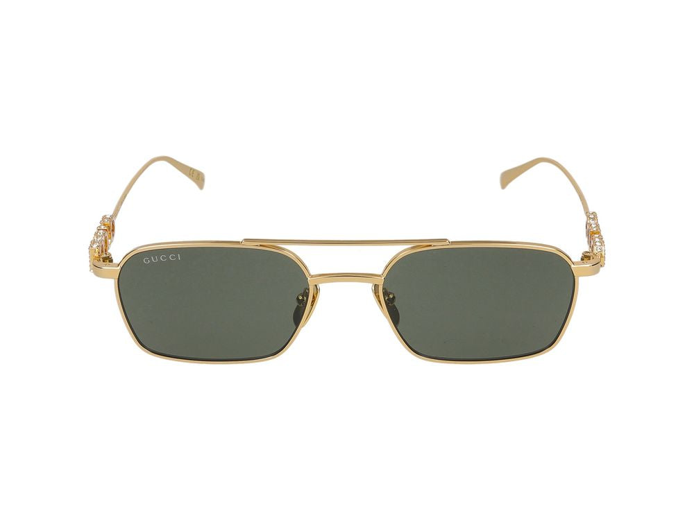 Okulary przeciwsłoneczne Gucci GG1804S 001 złoty złoty szary 54/19/145