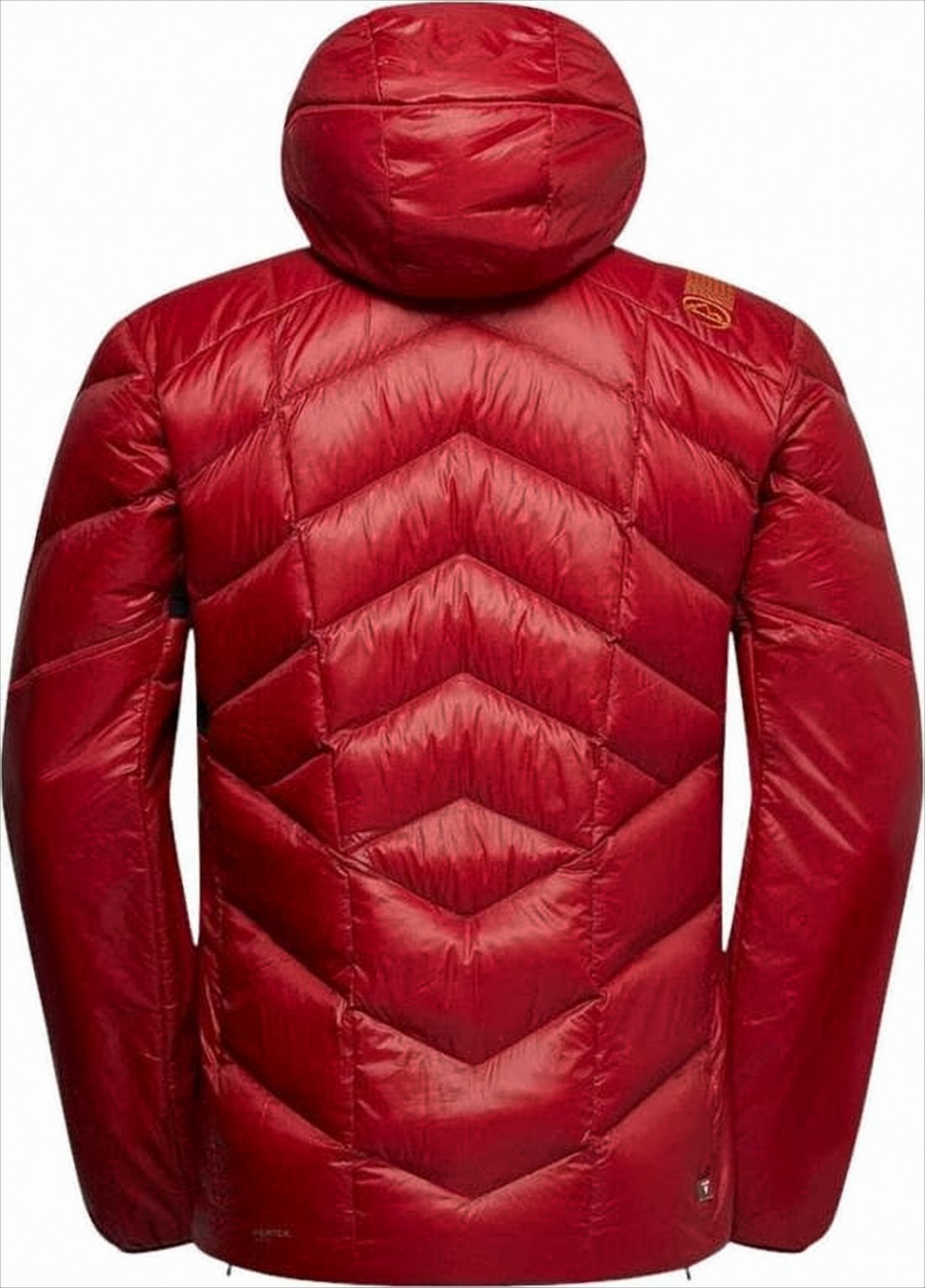 Chevronic Quilted Down Jacket with Hood