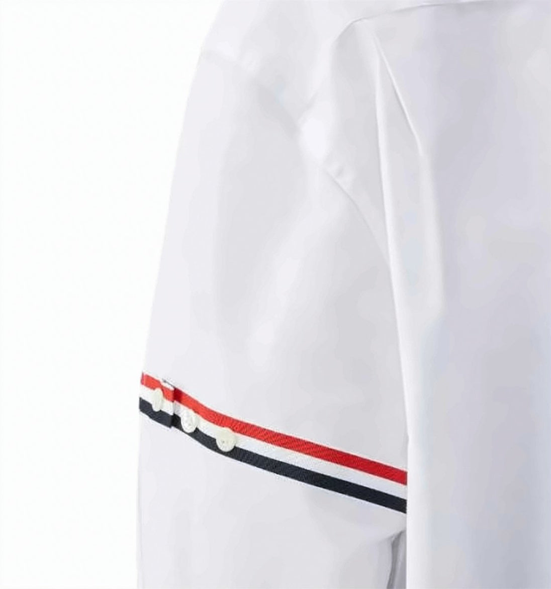 RWB Stripe Detail Button-Down Shirt