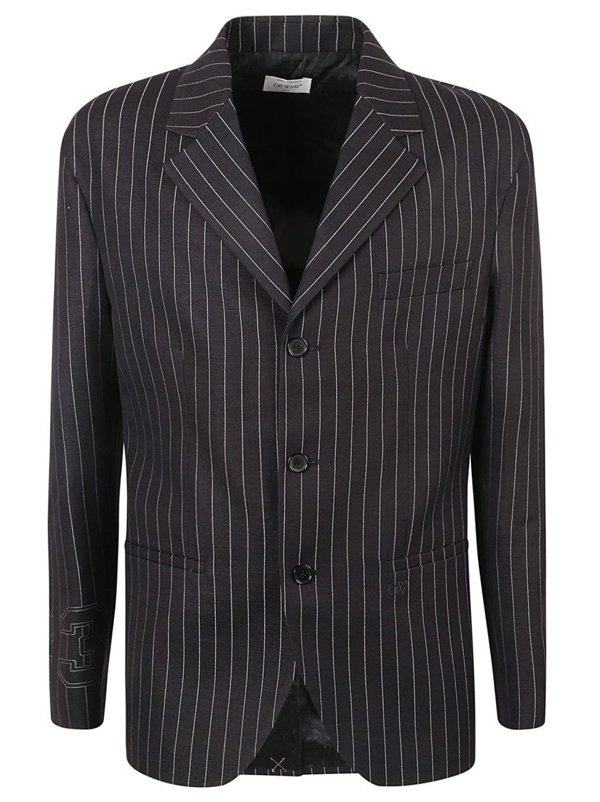 Classic Tailored Black Pinstripe Jacket