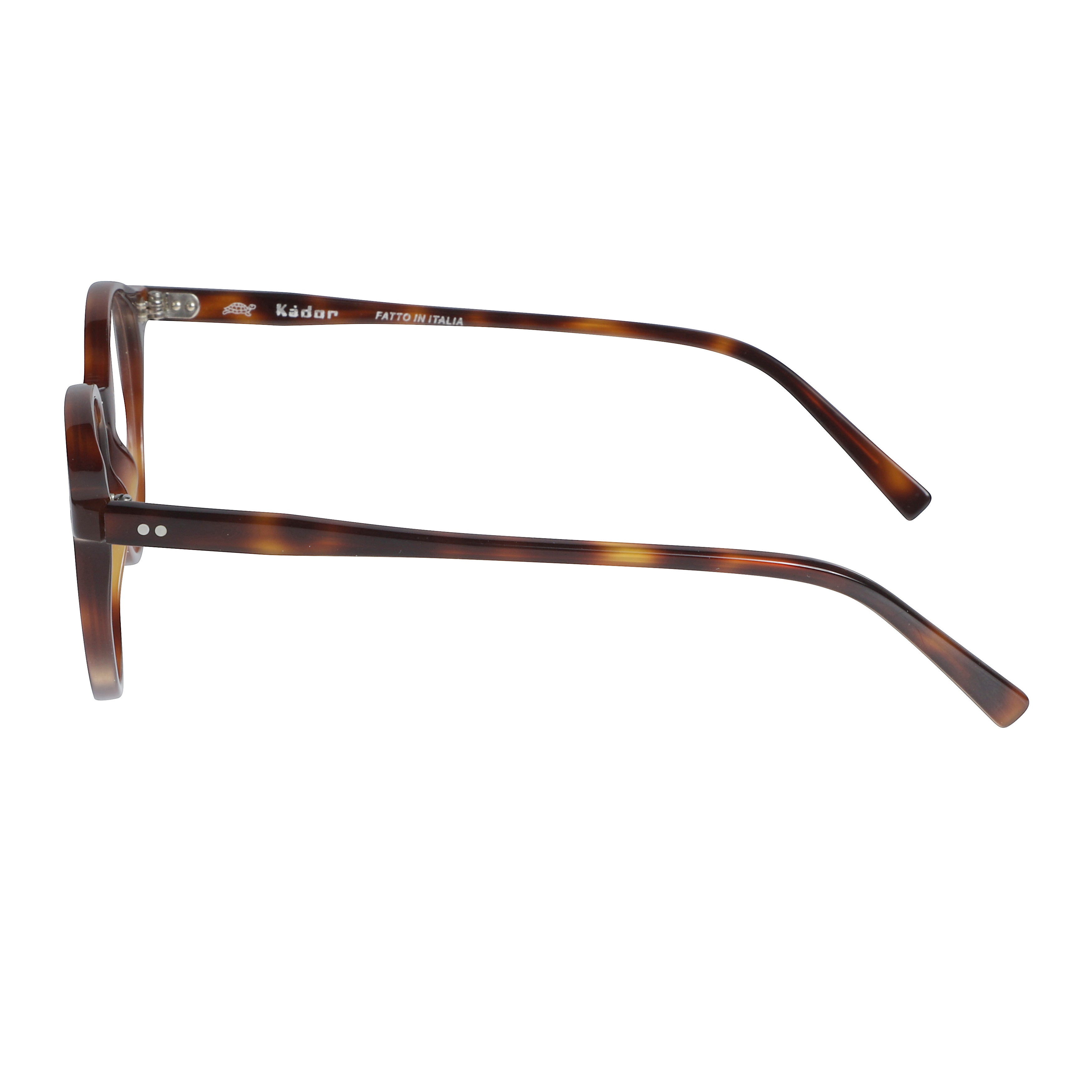 Panto/N Round Tortoiseshell Eyeglasses with Keyhole Bridge