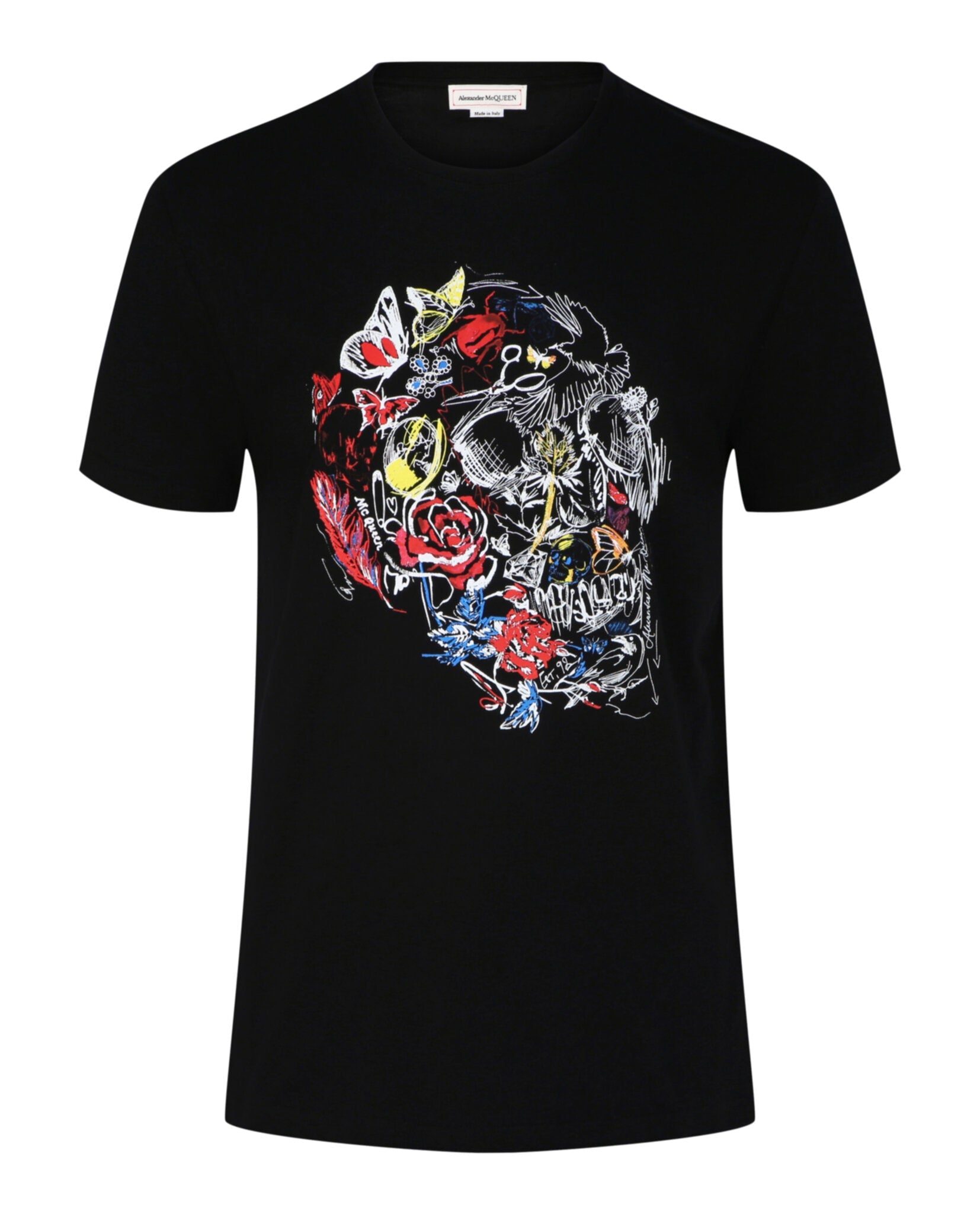 Skull-Print Crewneck T-Shirt
