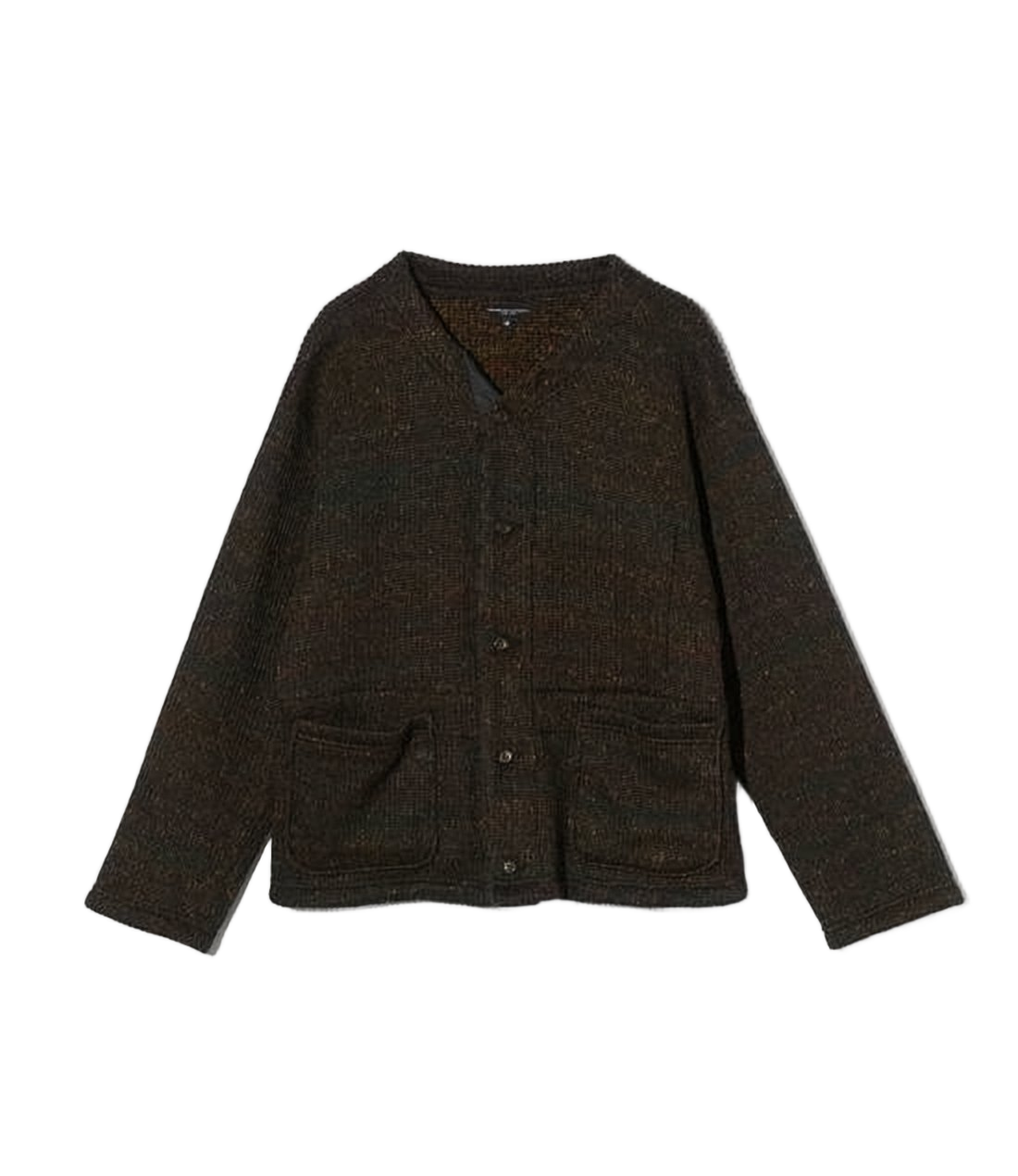 Textured Knit Cardigan with Button-Up Front