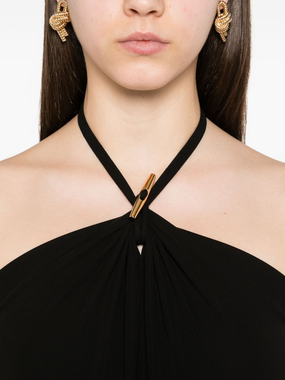 Maxi-Length Halterneck Dress