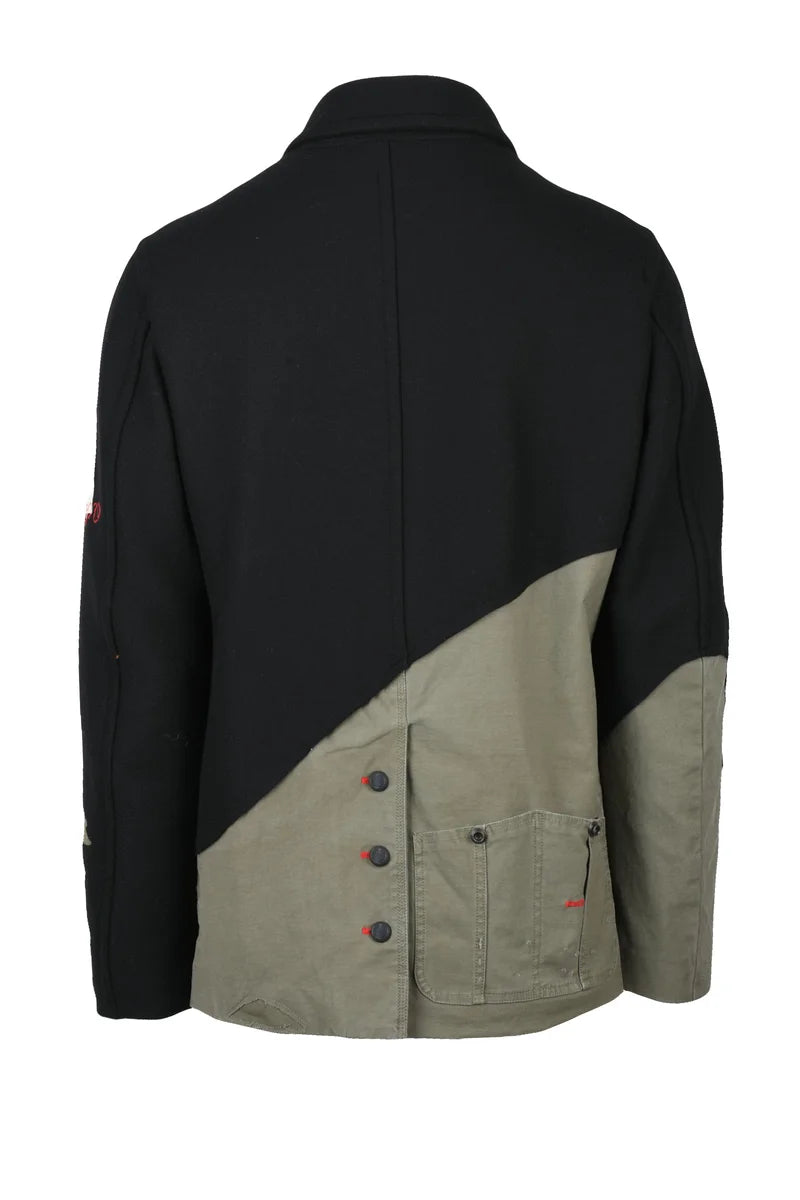 Pea Coat Wool Cashmere - Black