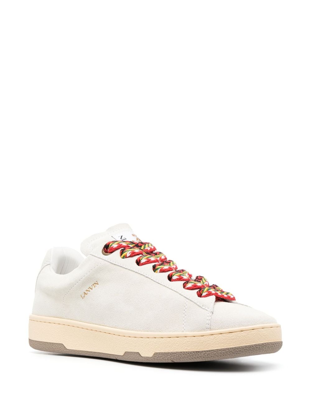 Low-Top Sneakers with Multicolored Laces
