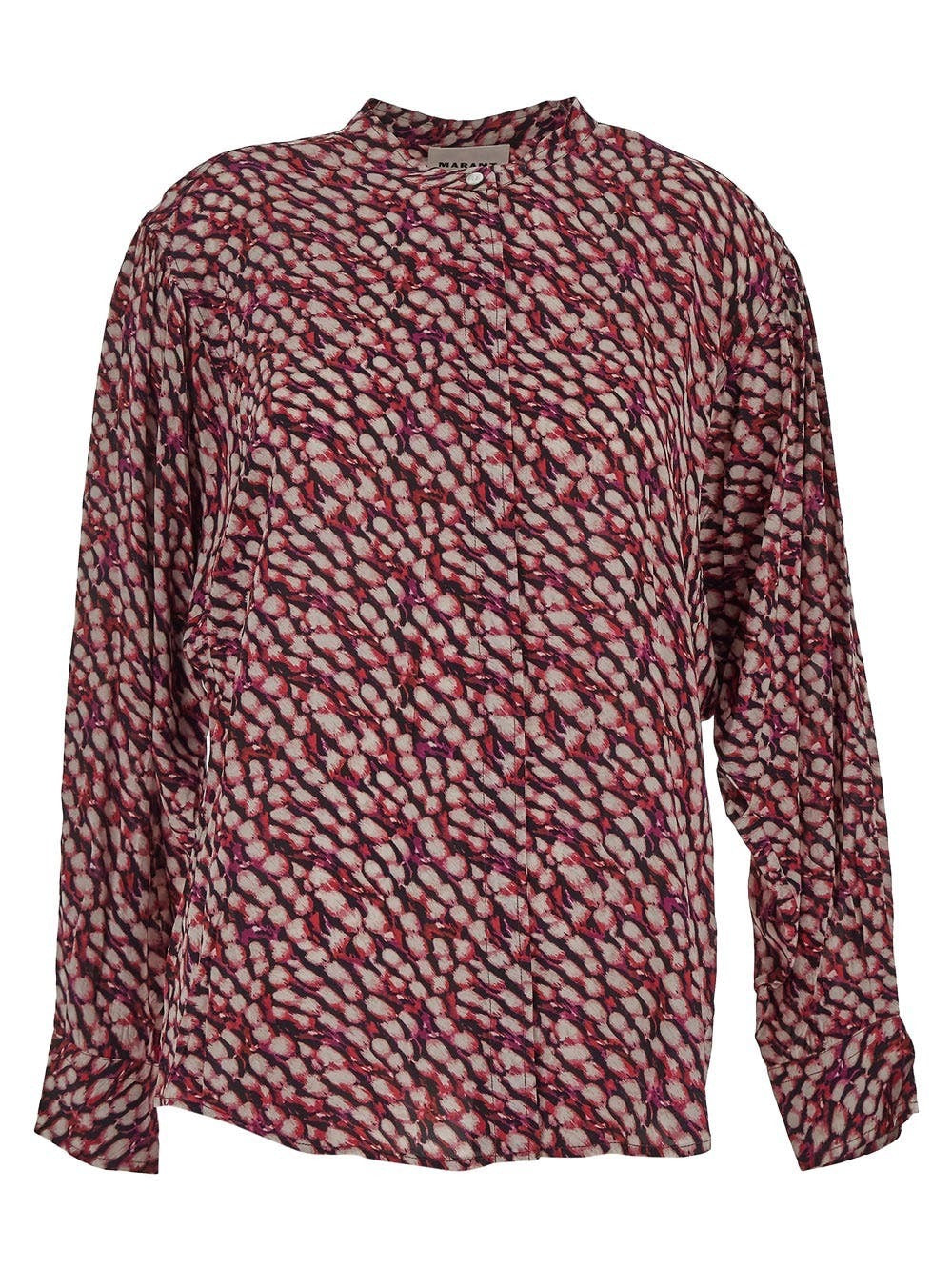 Viscose Rayon Blouse with Abstract Pattern