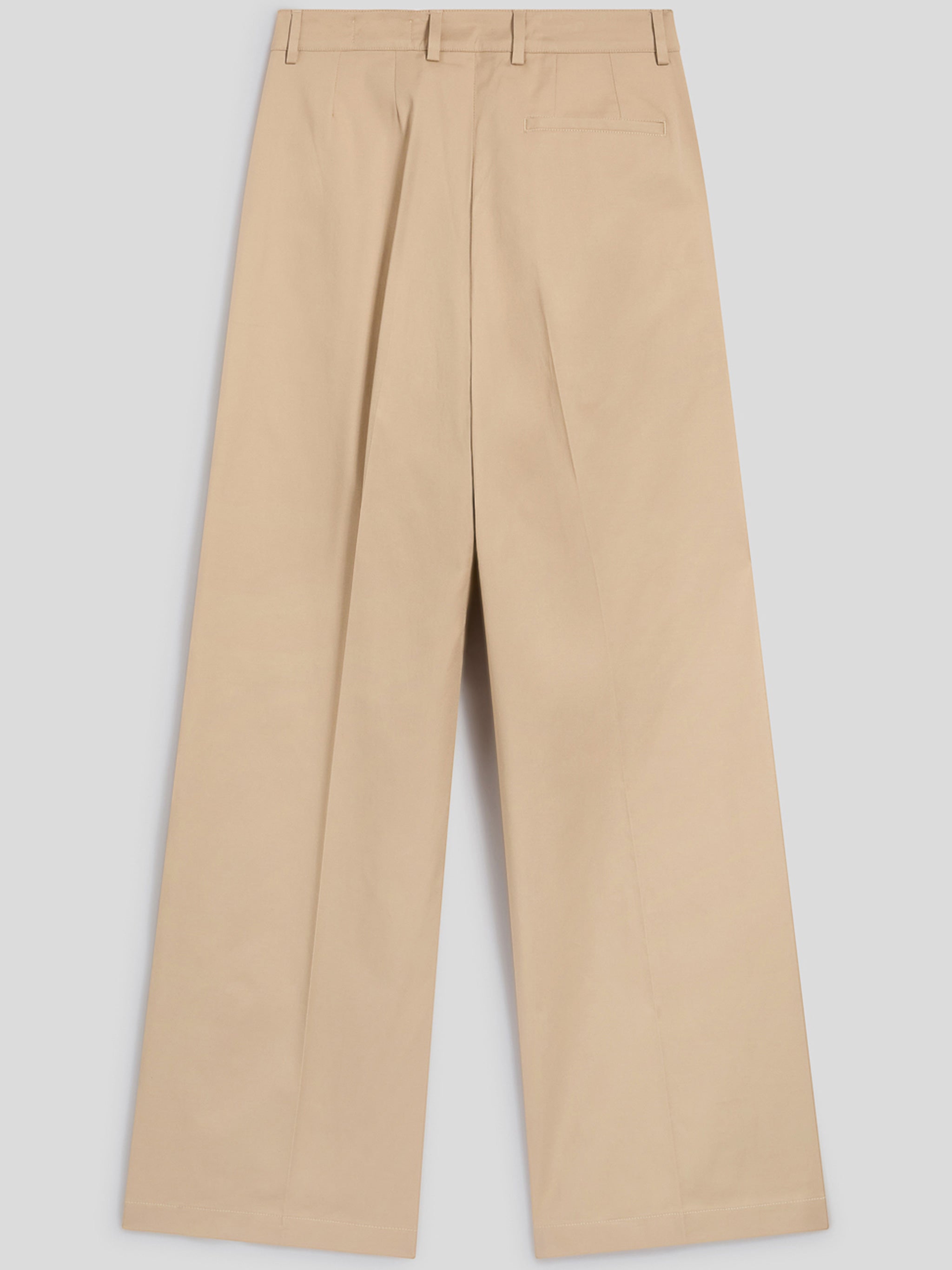 Beige Viola Wide Leg Tailored Trousers