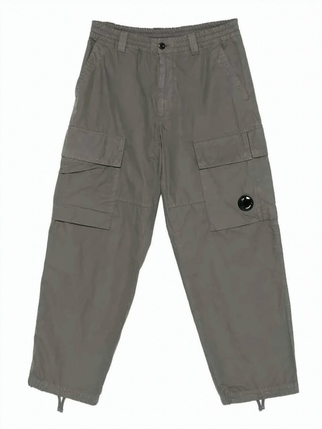 Relaxed Fit Grey Cargo Pants