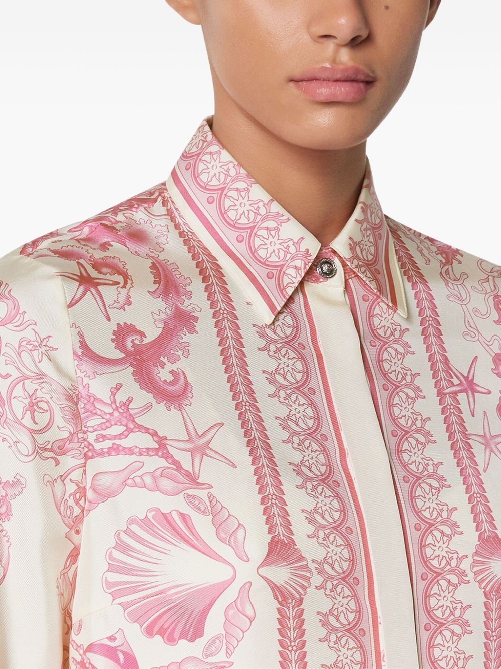 Underwater Barocco Print Long-Sleeved Shirt