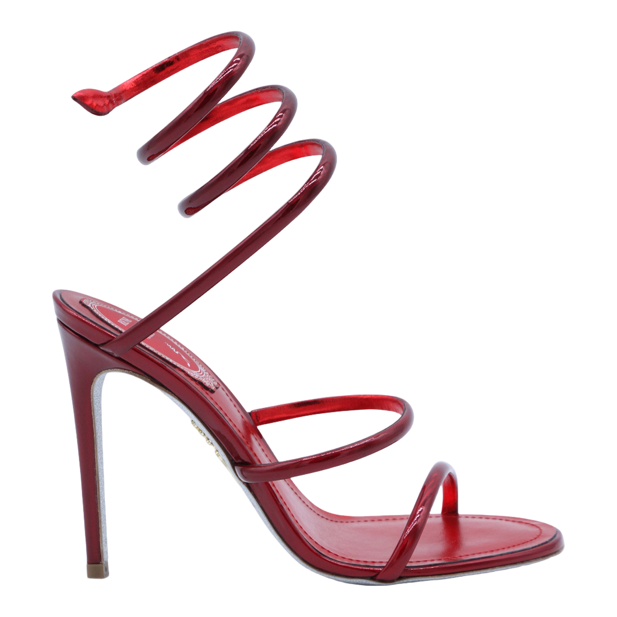 Vibrant Red Sandals With Minimalist Design