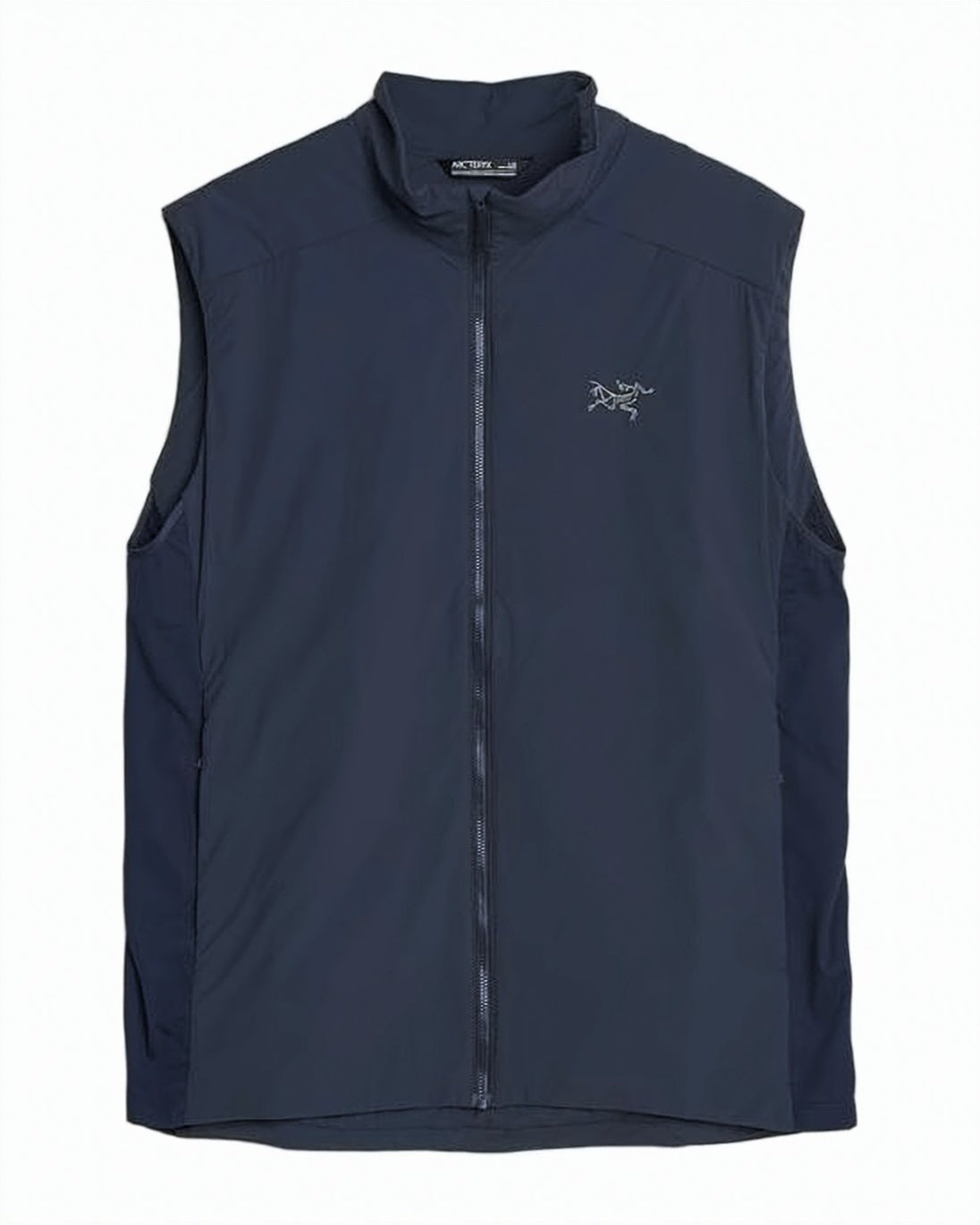 High-Collar Vest with Subtle Logo