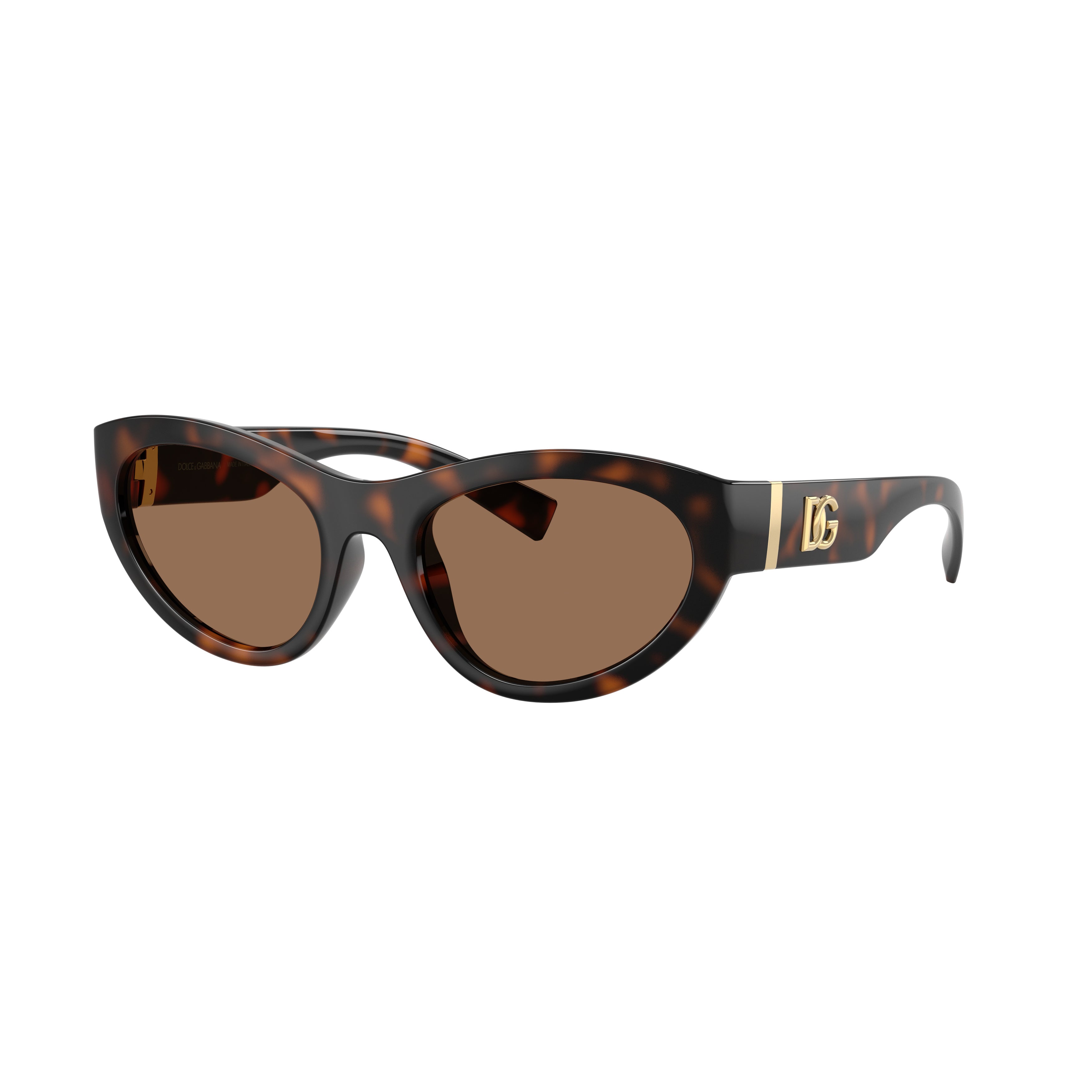 0dg6207 Tortoiseshell Cat-Eye Sunglasses with Gold-Tone Logo Detail