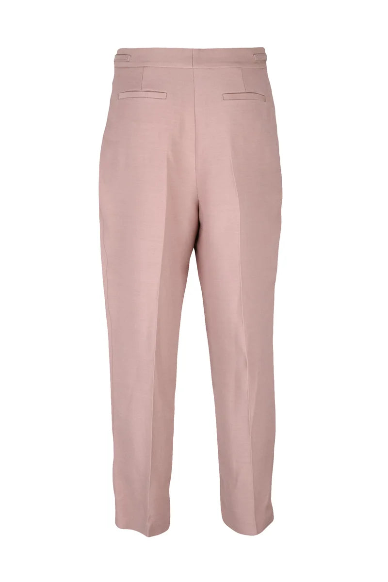 Wool Silk Trousers - Old Rose