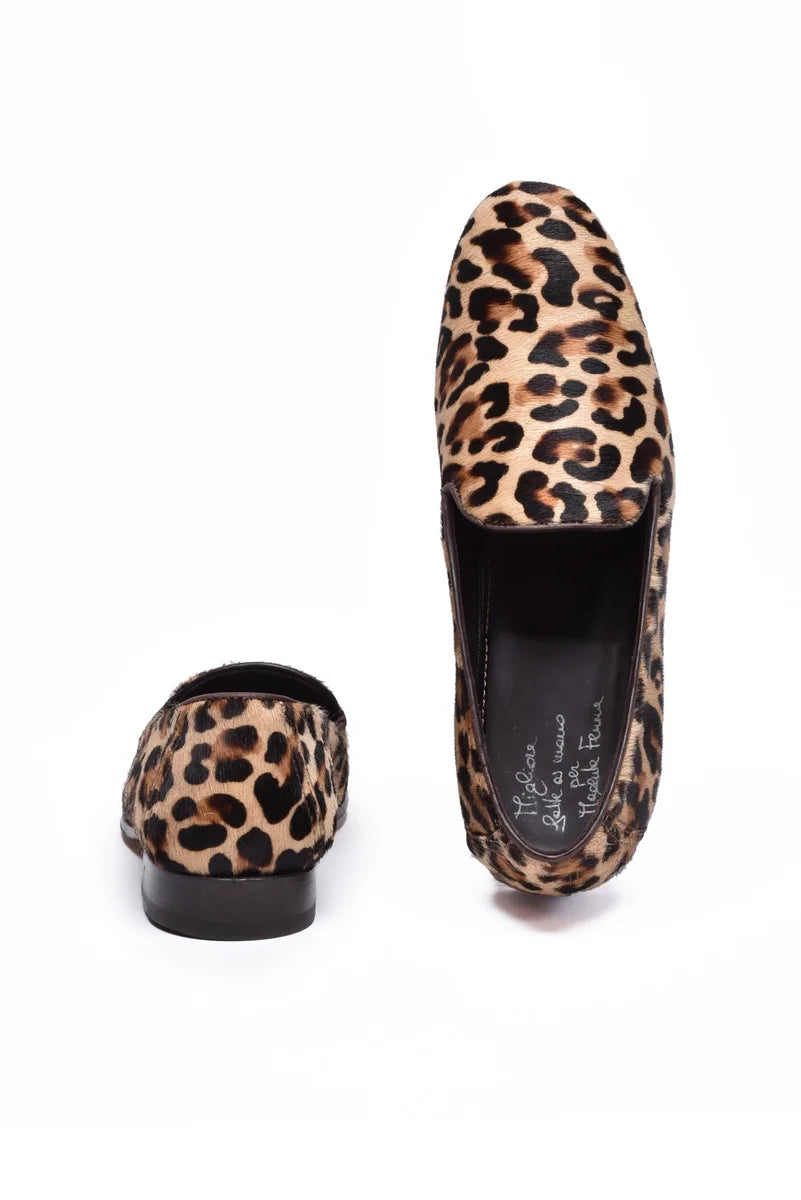 Leopard Print Pony Hair Loafer