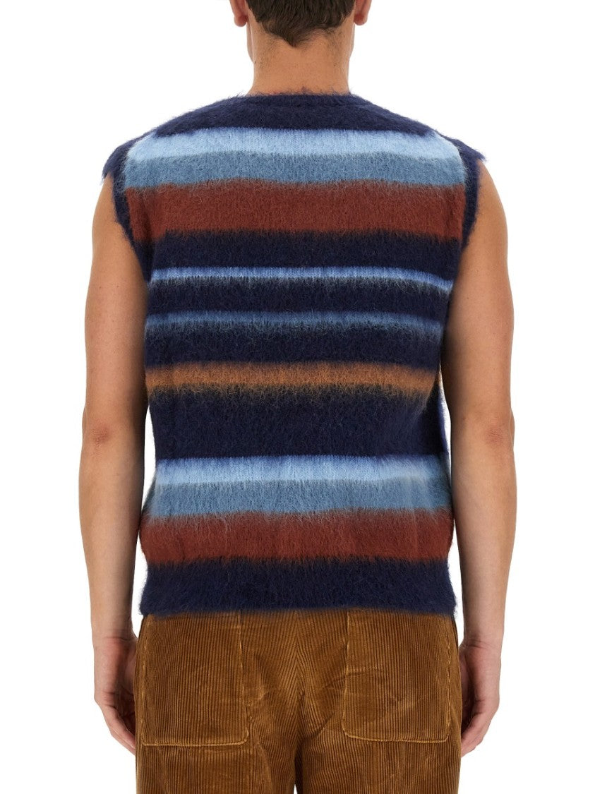 Vest With Stripe Pattern