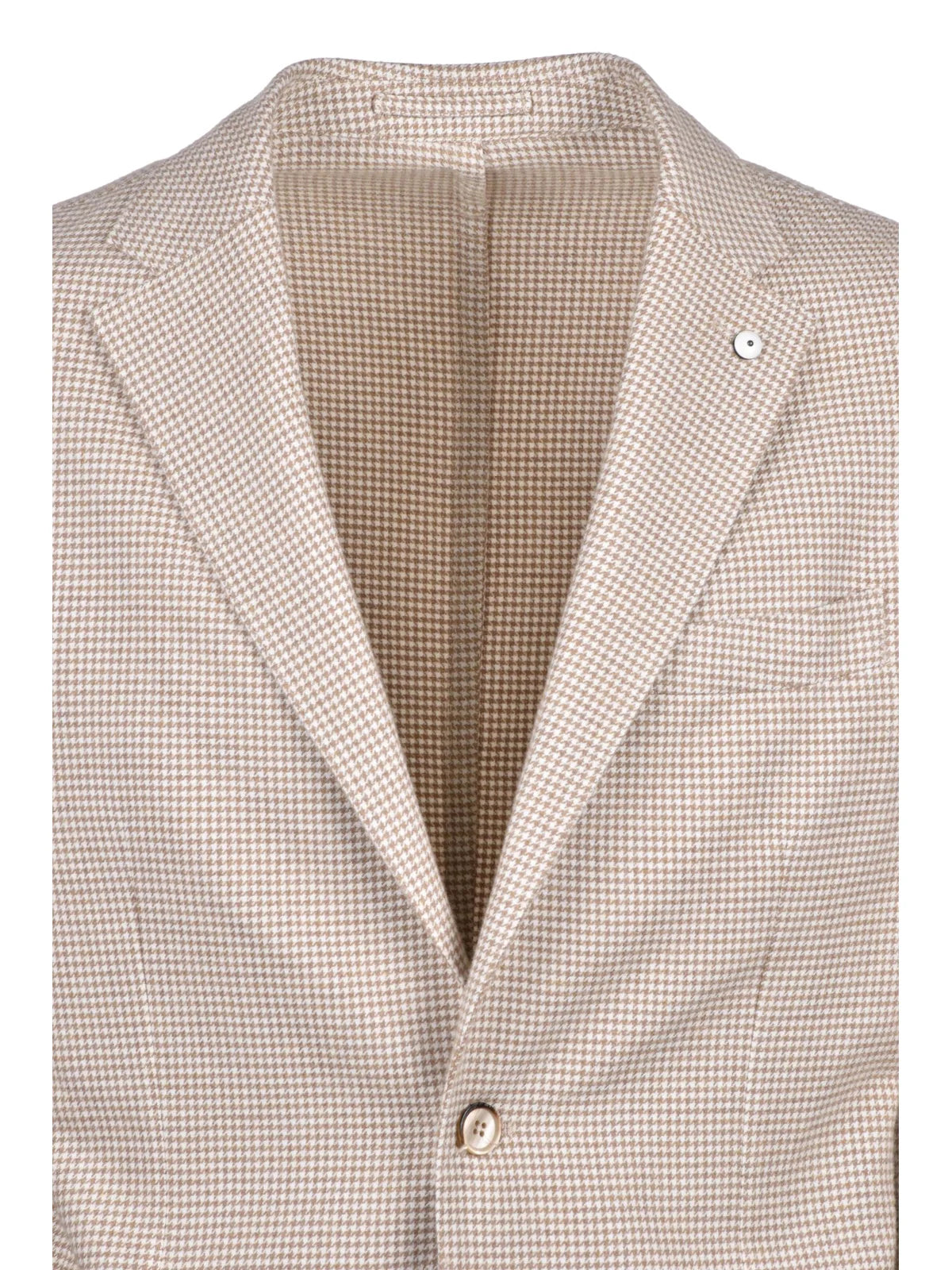 Beige Cotton Rounded Jacket