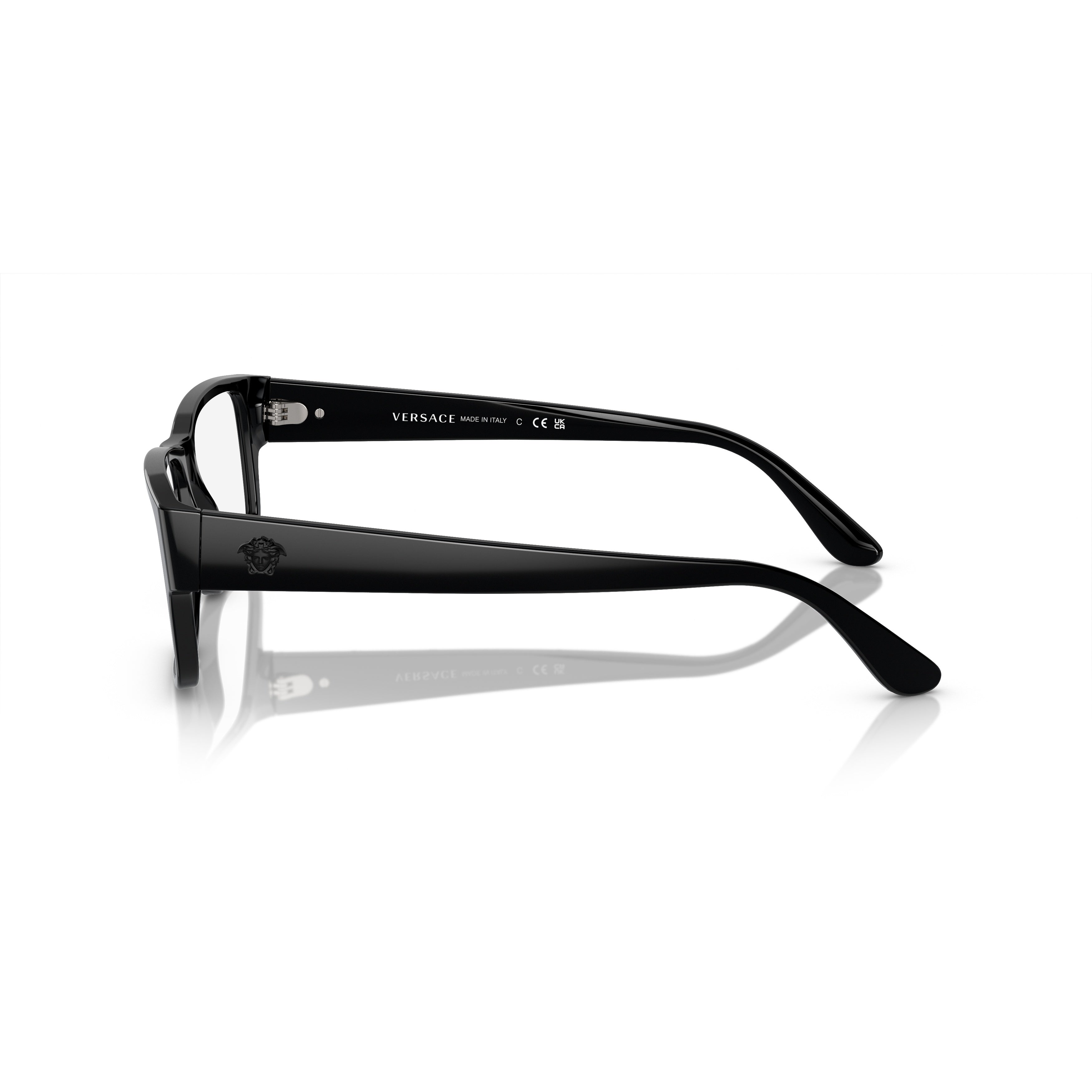 0ve3342 Rectangular Black Acetate Eyeglasses