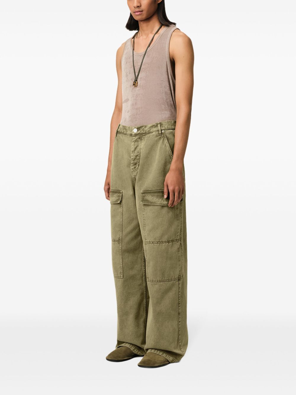 Relaxed Wide-Leg Trousers