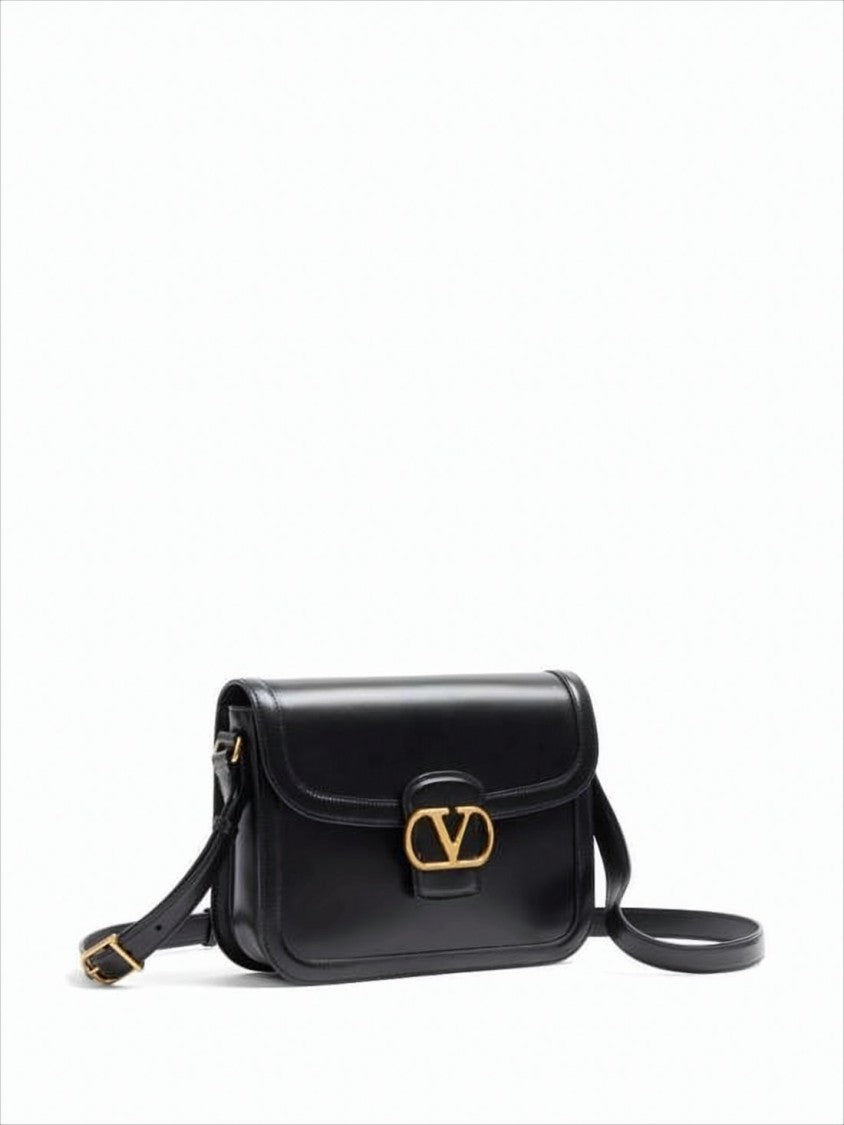 Rectangular Calf Leather Crossbody Bag