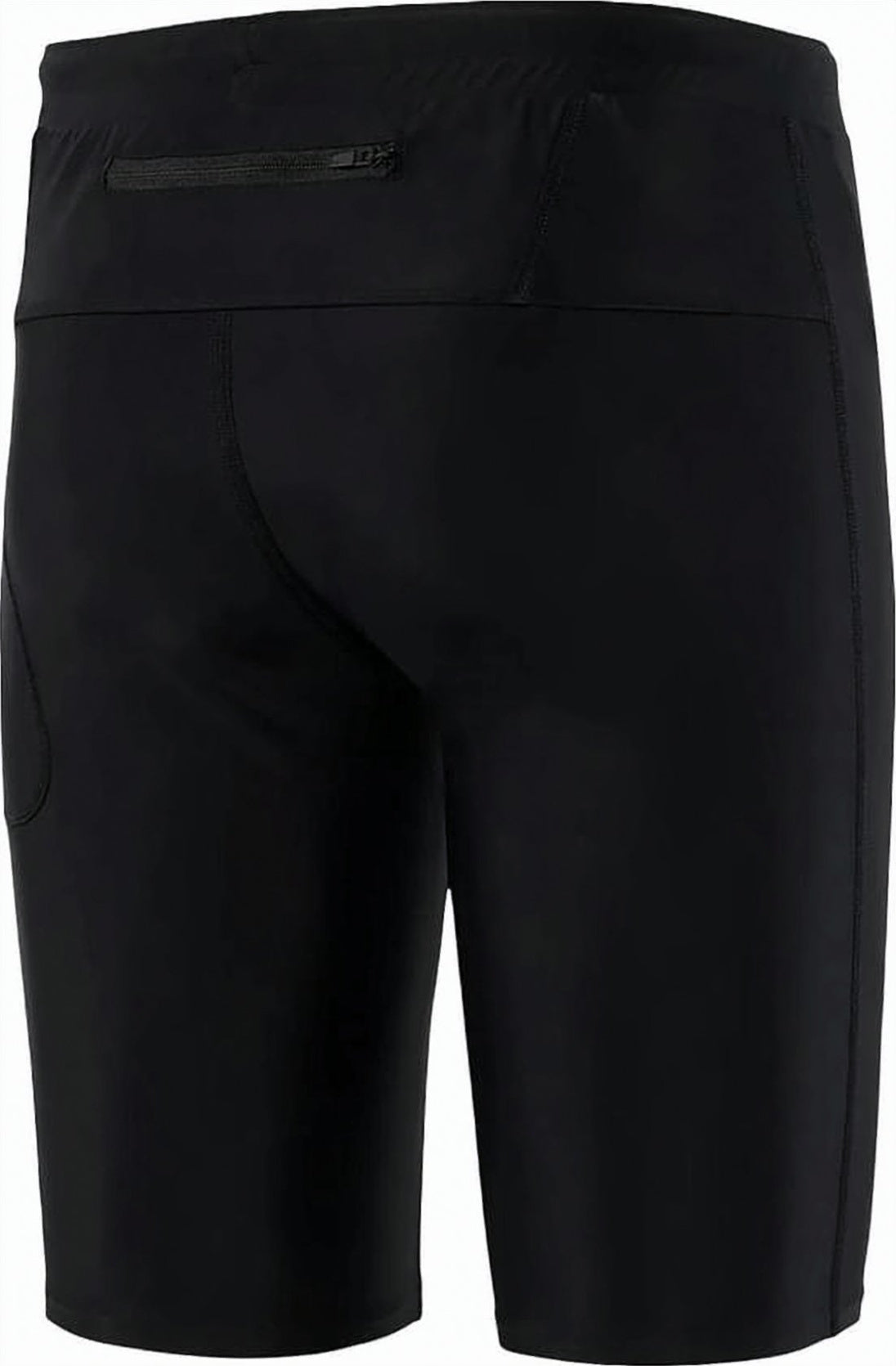 Tailored Dark Athletic Shorts with Contrasting Red Drawstring